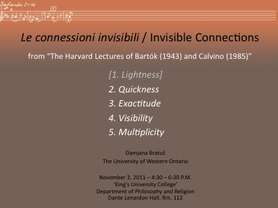 Le connessioni invisibili / Invisible Connections